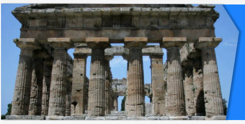 Ancient Greek temple stock footage