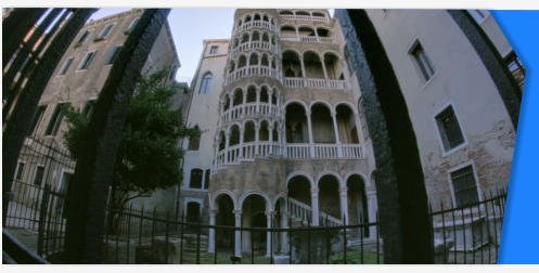 Palazzo Contarini del Bovolo stock footage