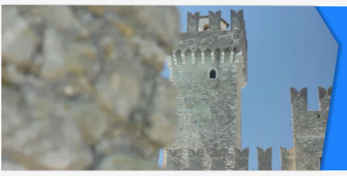 Sirmione castle lake Garda stock footage