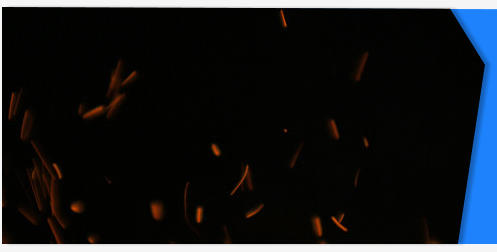 Fire sparks flying embers background