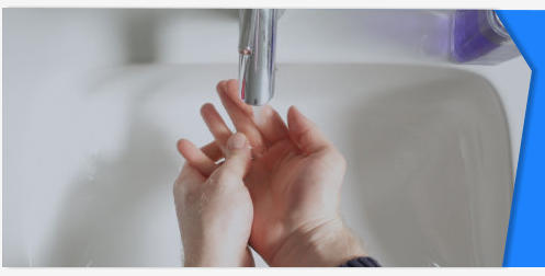 Washing hands stock footage