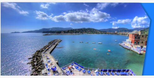 Rapallo Italy stock footage