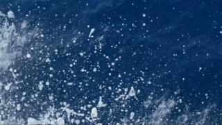 Water Sports - Thumping Blue Sea White Foam Splash Spray Drops
