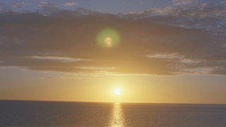 Sea sky sunset horizon stock footage