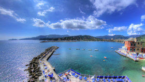 Rapallo time lapse Italy stock footage