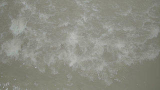 Waves in River stock footage