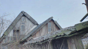 Urbex abonded shed stock footage