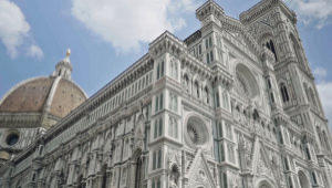 Florence Firenze cathedral church stock footage