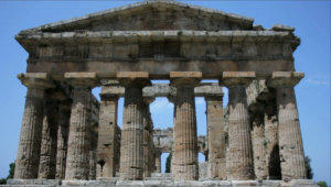 Ancient Greek temple stock footage