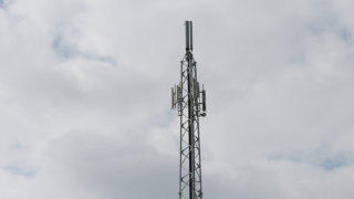 Communications tower stock footage