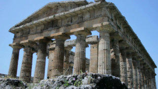 Ancient Greek temple stock footage