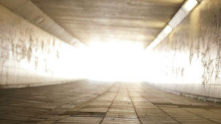 Empty tunnel stock footage