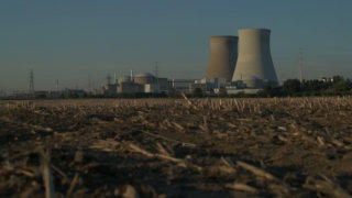 Nuclear power plant stock footage