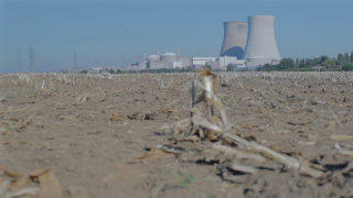 Nuclear power plant stock footage