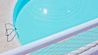 Swimming pool stock footage