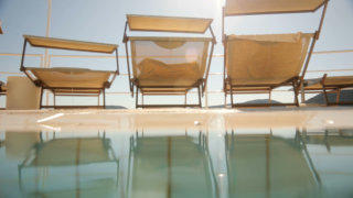 Swimming pool stock footage