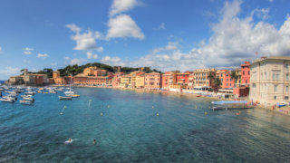 Sestri Levante Italy stock footage