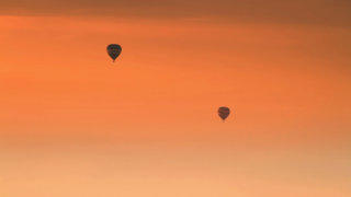 Hot air balloon stock footage