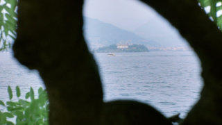 Lake Lago Maggiore stock footage