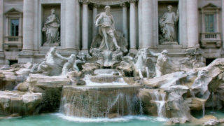 Rome Trevi Fountain stock footage