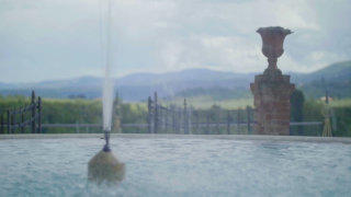 Fountain water stock footage